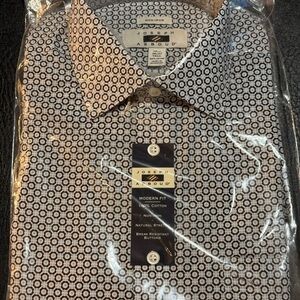 Joseph Abboud Geometric Pattern Dress Shirt